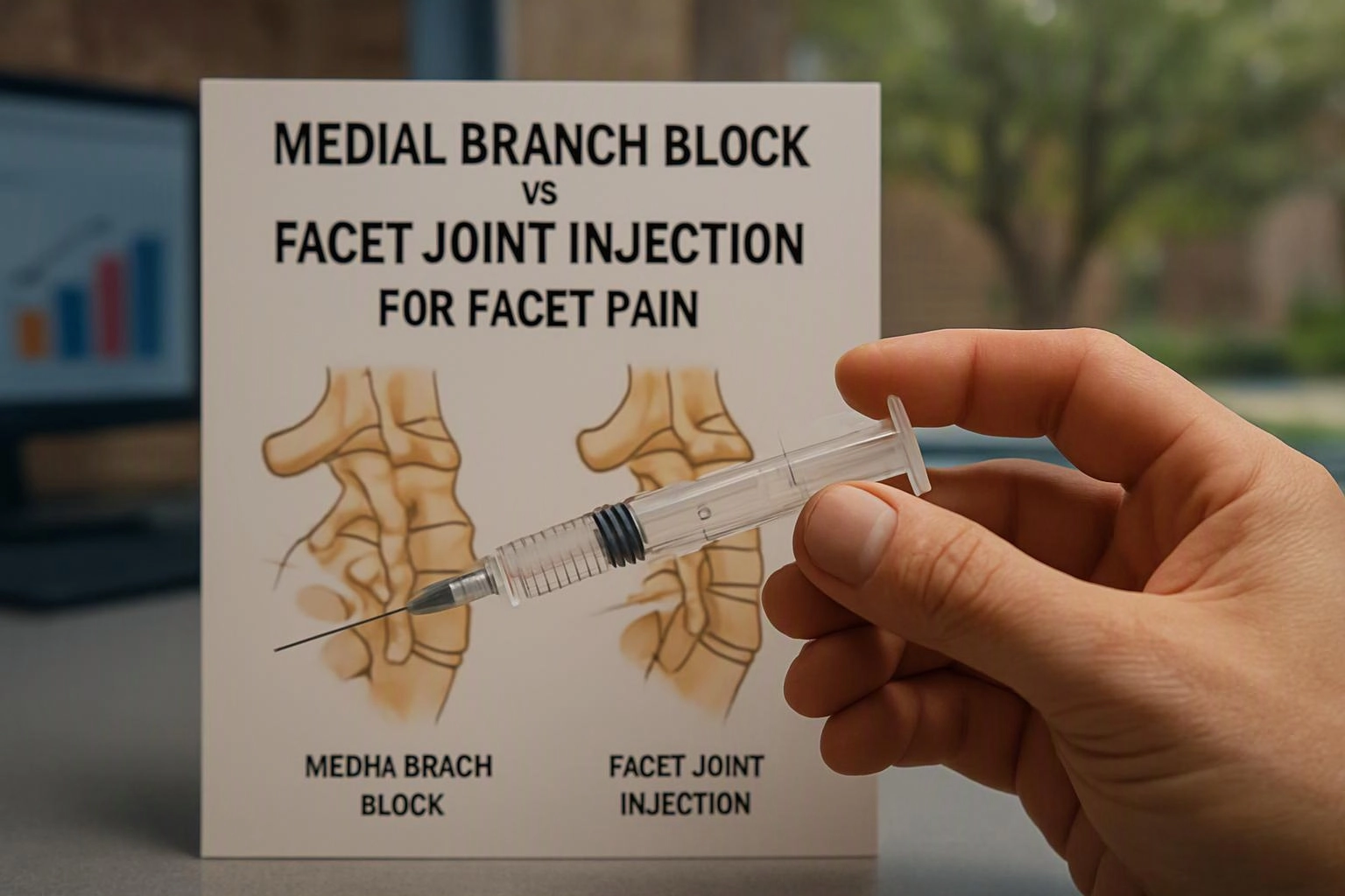 Medial Branch Block vs Facet Joint Injection for Facet Pain
